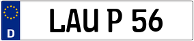 Trailer License Plate